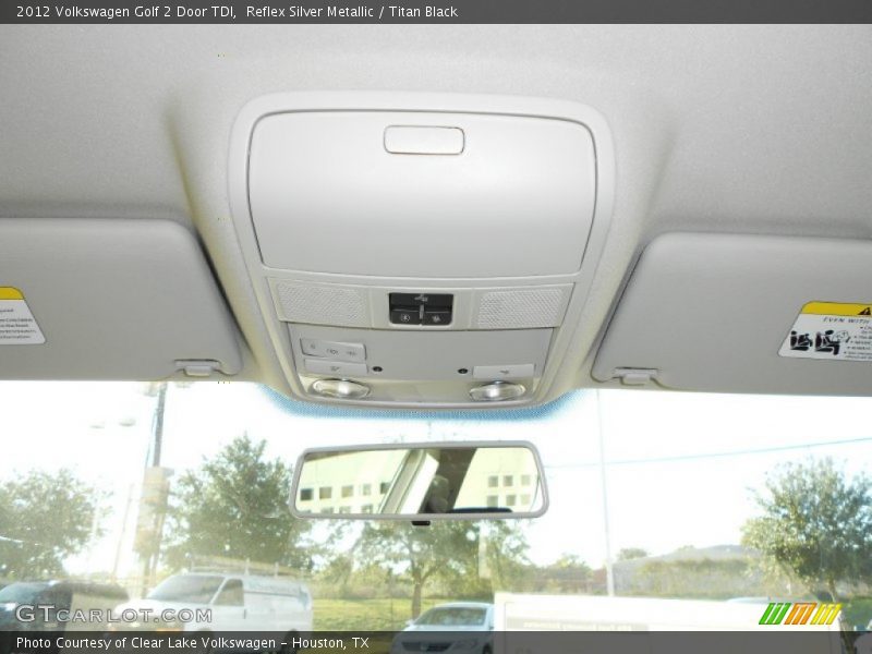 Reflex Silver Metallic / Titan Black 2012 Volkswagen Golf 2 Door TDI