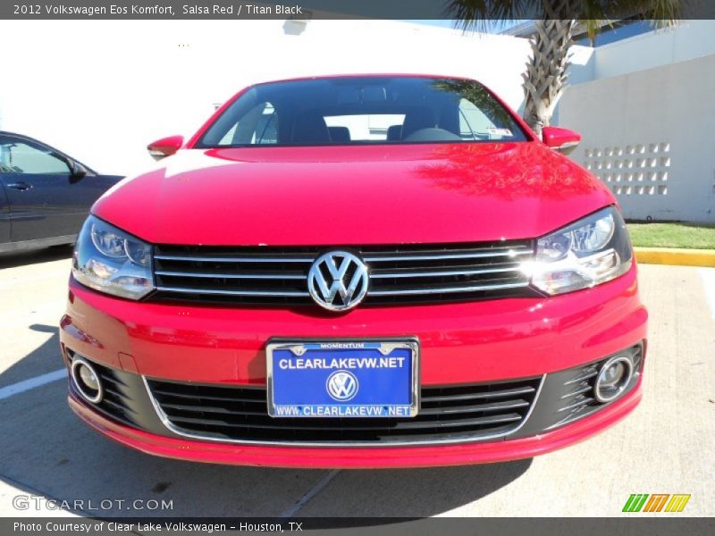 Salsa Red / Titan Black 2012 Volkswagen Eos Komfort