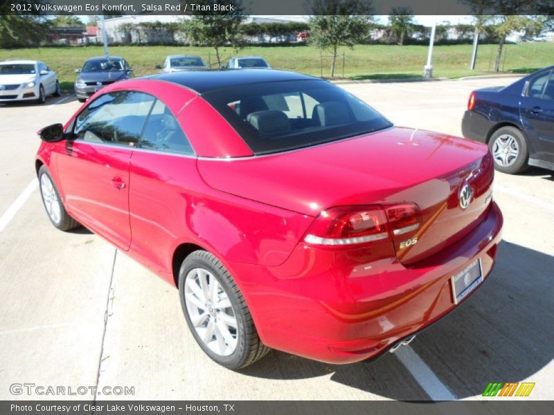 Salsa Red / Titan Black 2012 Volkswagen Eos Komfort