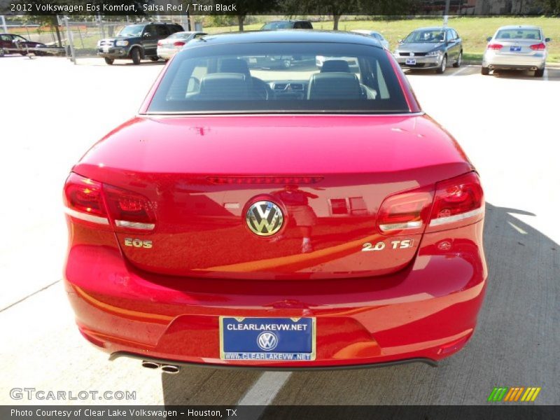 Salsa Red / Titan Black 2012 Volkswagen Eos Komfort