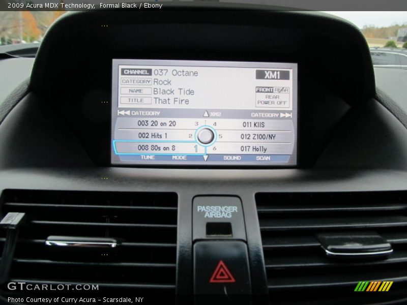 Formal Black / Ebony 2009 Acura MDX Technology
