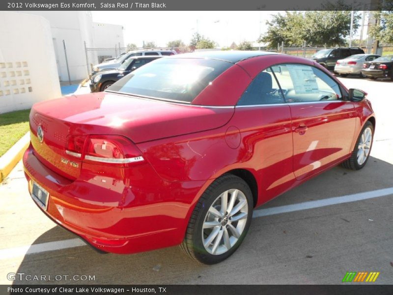 Salsa Red / Titan Black 2012 Volkswagen Eos Komfort