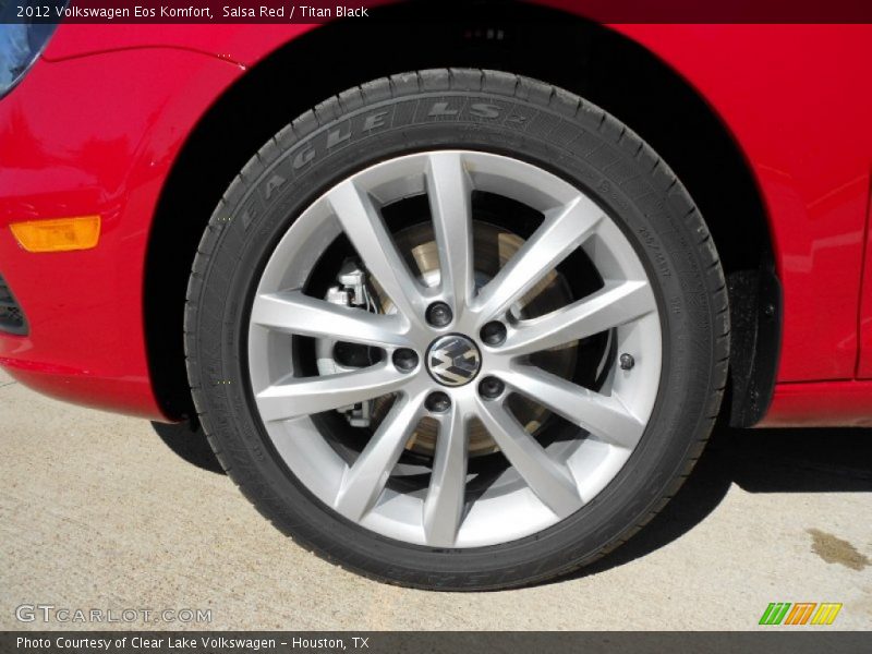 Salsa Red / Titan Black 2012 Volkswagen Eos Komfort