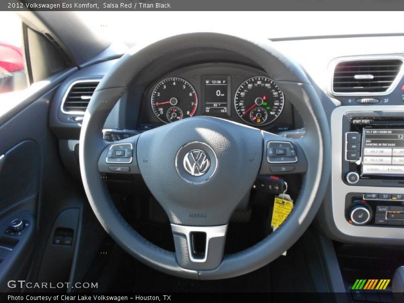 Salsa Red / Titan Black 2012 Volkswagen Eos Komfort