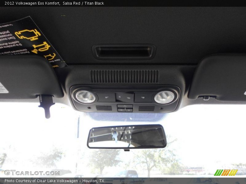 Salsa Red / Titan Black 2012 Volkswagen Eos Komfort