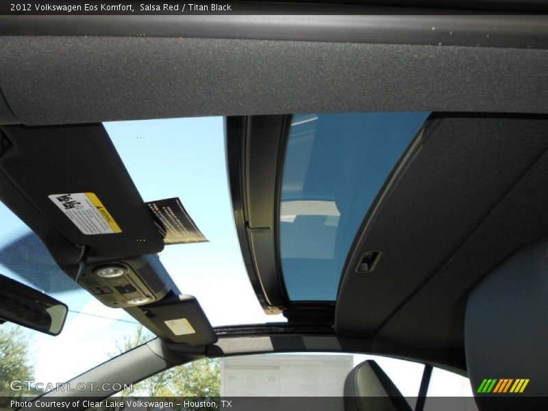 Salsa Red / Titan Black 2012 Volkswagen Eos Komfort
