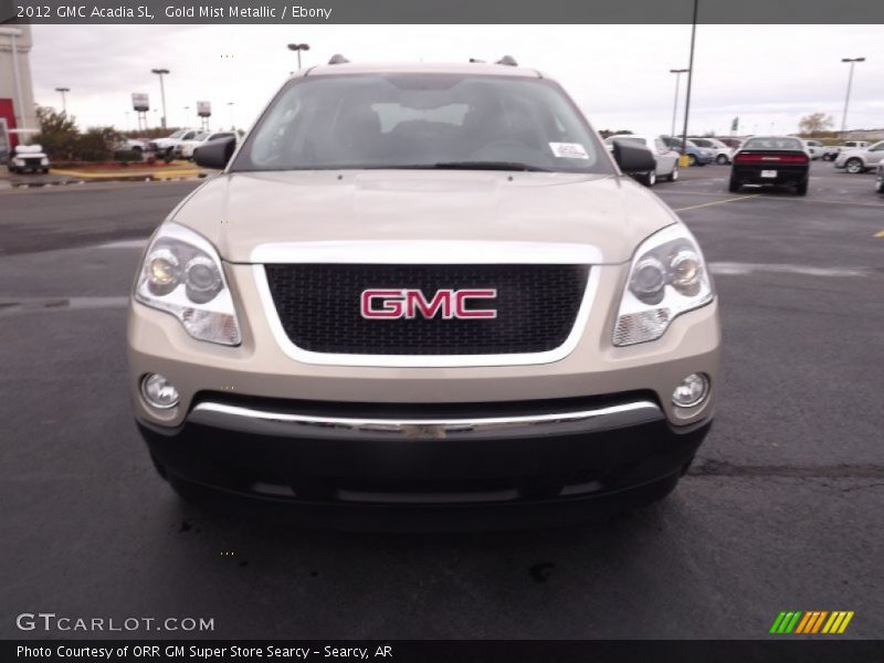 Gold Mist Metallic / Ebony 2012 GMC Acadia SL
