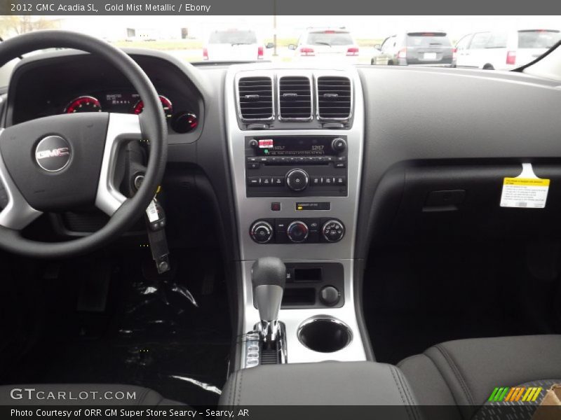 Gold Mist Metallic / Ebony 2012 GMC Acadia SL