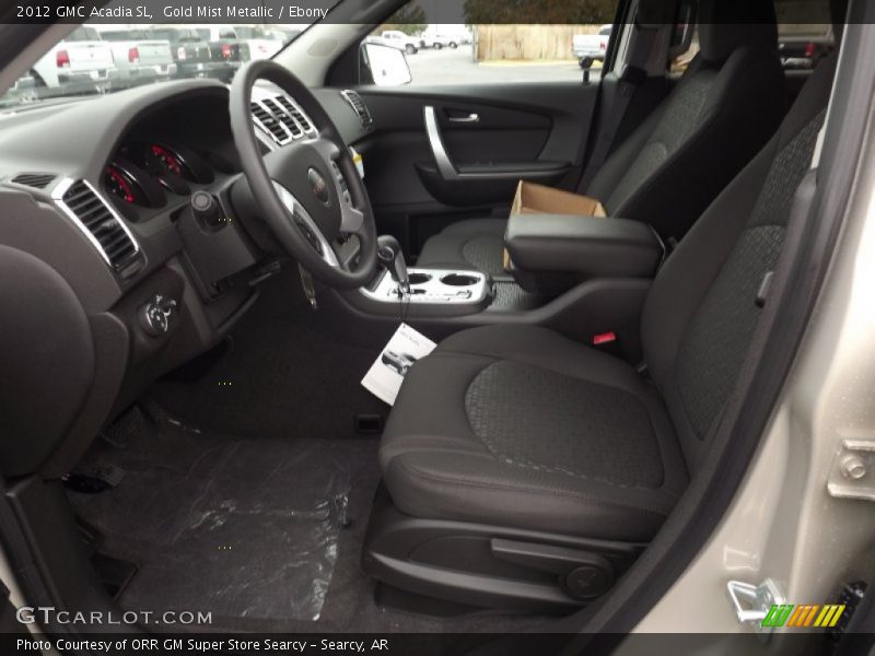 Gold Mist Metallic / Ebony 2012 GMC Acadia SL