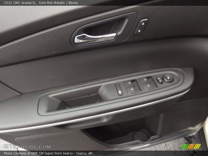 Gold Mist Metallic / Ebony 2012 GMC Acadia SL