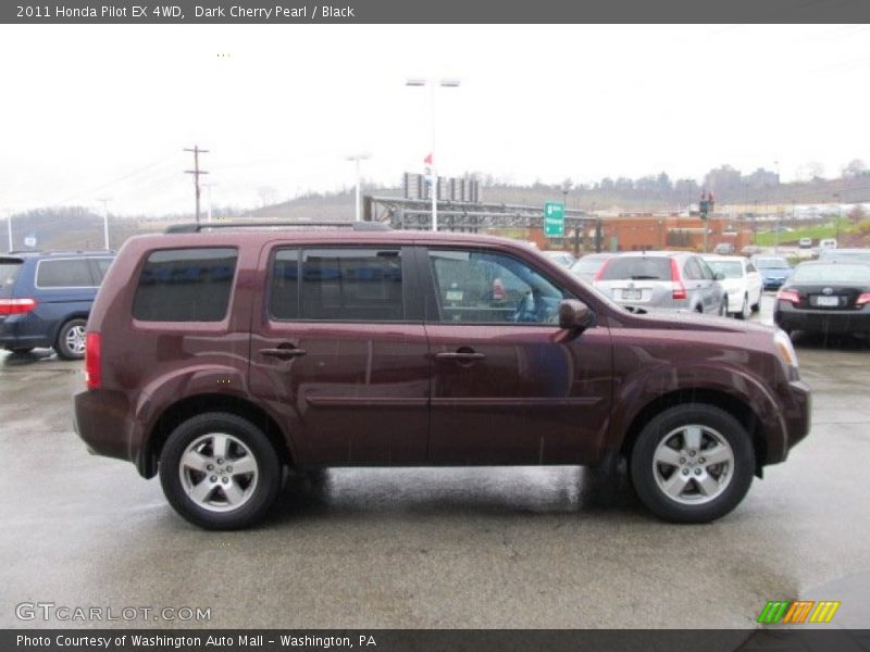 Dark Cherry Pearl / Black 2011 Honda Pilot EX 4WD