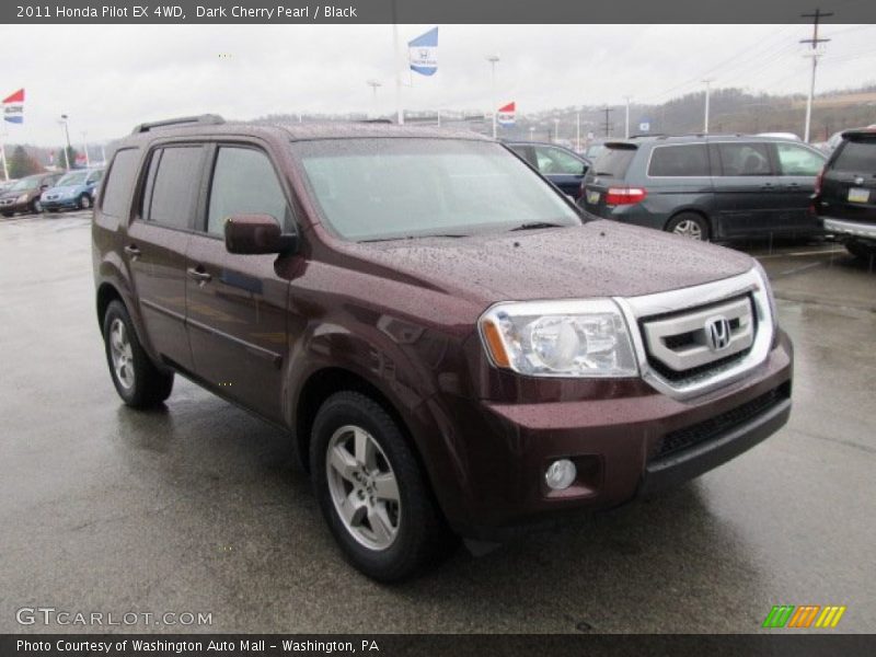 Dark Cherry Pearl / Black 2011 Honda Pilot EX 4WD