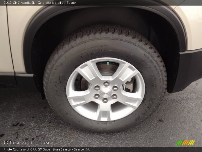 Gold Mist Metallic / Ebony 2012 GMC Acadia SL