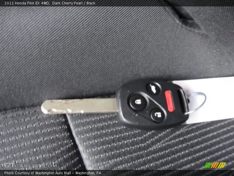 Dark Cherry Pearl / Black 2011 Honda Pilot EX 4WD