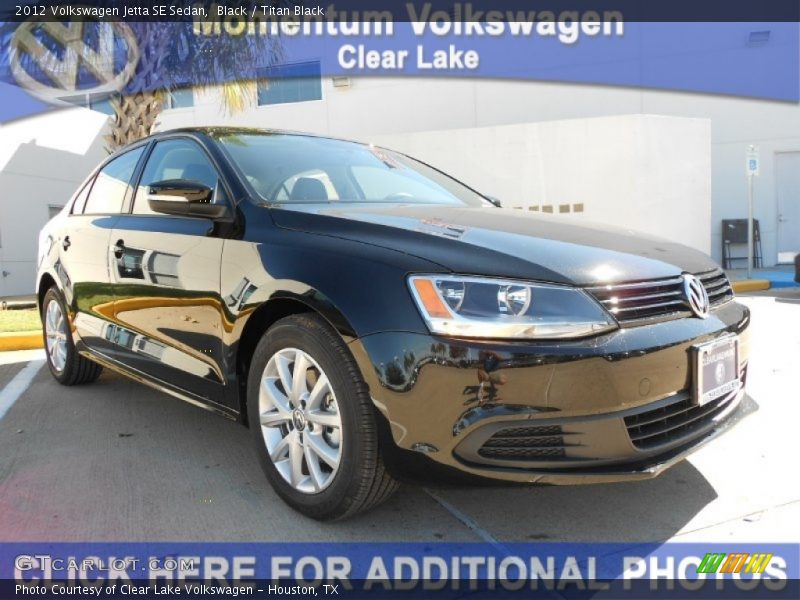 Black / Titan Black 2012 Volkswagen Jetta SE Sedan