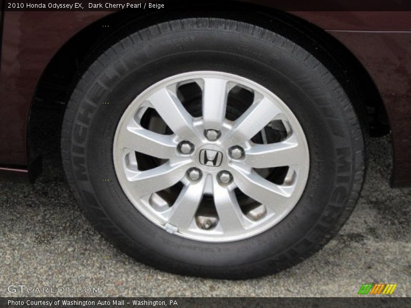 Dark Cherry Pearl / Beige 2010 Honda Odyssey EX