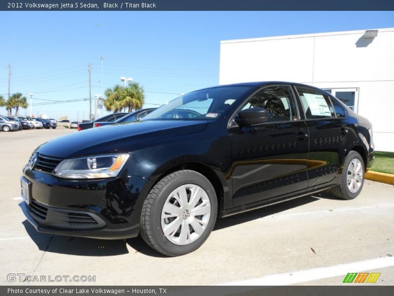 Black / Titan Black 2012 Volkswagen Jetta S Sedan