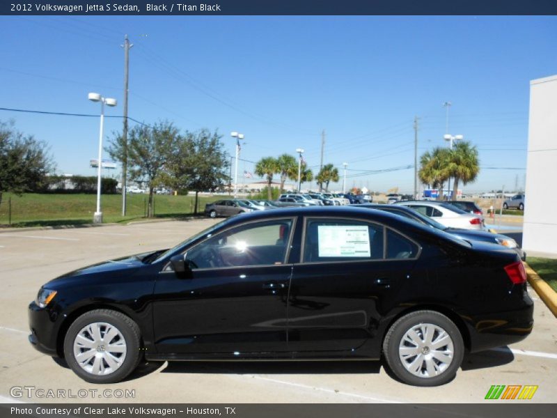Black / Titan Black 2012 Volkswagen Jetta S Sedan