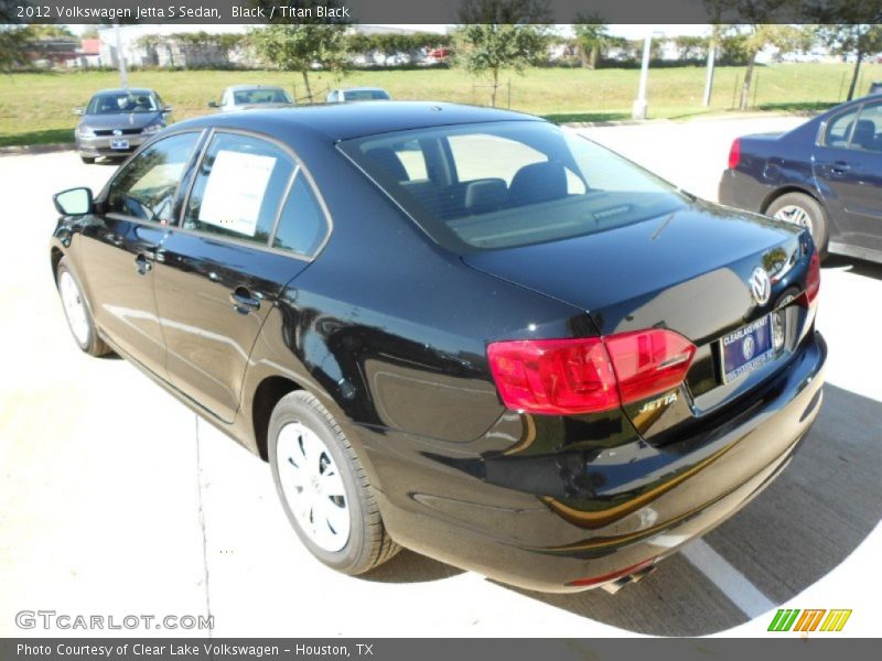Black / Titan Black 2012 Volkswagen Jetta S Sedan