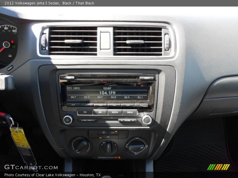 Black / Titan Black 2012 Volkswagen Jetta S Sedan
