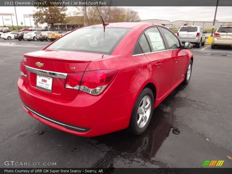 Victory Red / Jet Black/Sport Red 2012 Chevrolet Cruze LT