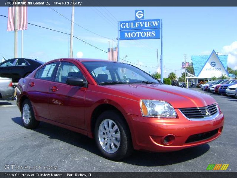 Rave Red / Gray 2008 Mitsubishi Galant ES