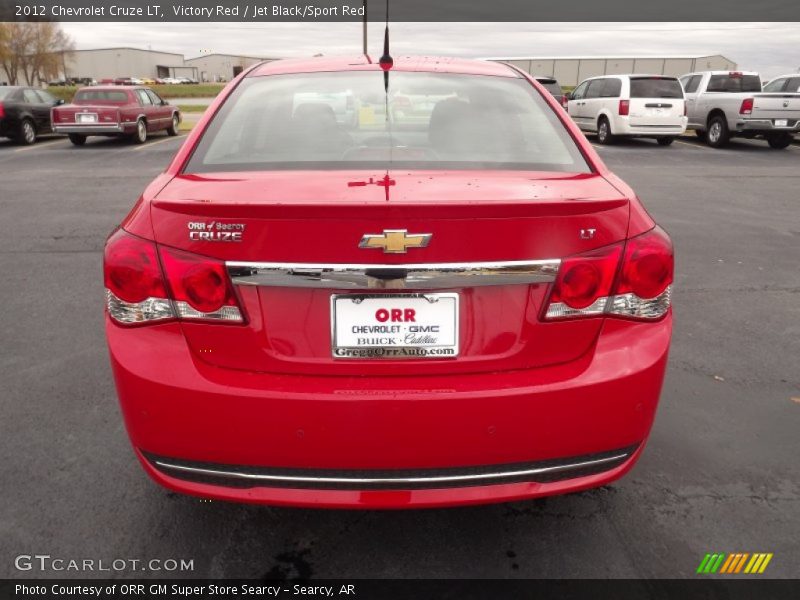 Victory Red / Jet Black/Sport Red 2012 Chevrolet Cruze LT