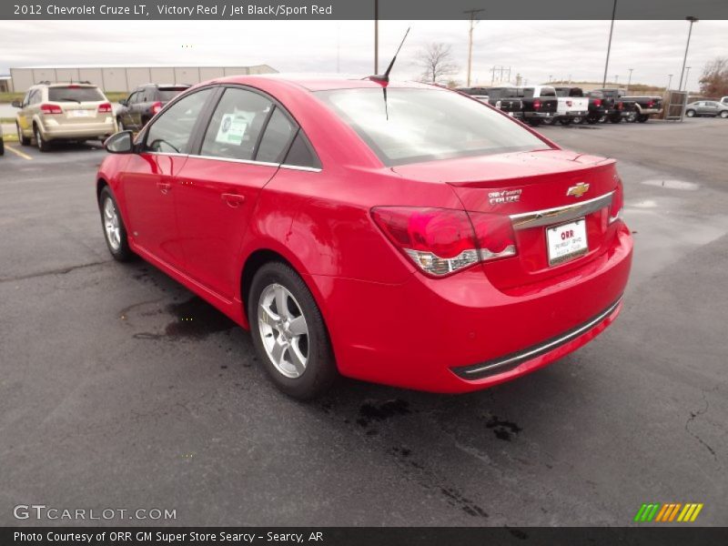 Victory Red / Jet Black/Sport Red 2012 Chevrolet Cruze LT