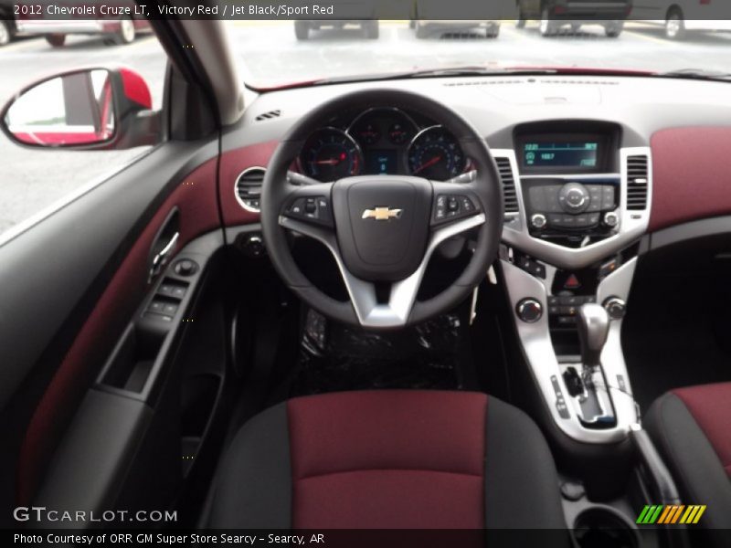 Victory Red / Jet Black/Sport Red 2012 Chevrolet Cruze LT
