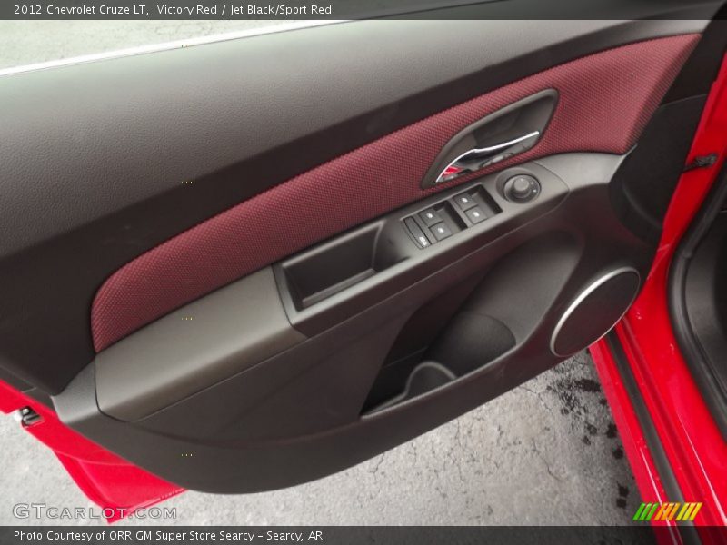 Victory Red / Jet Black/Sport Red 2012 Chevrolet Cruze LT