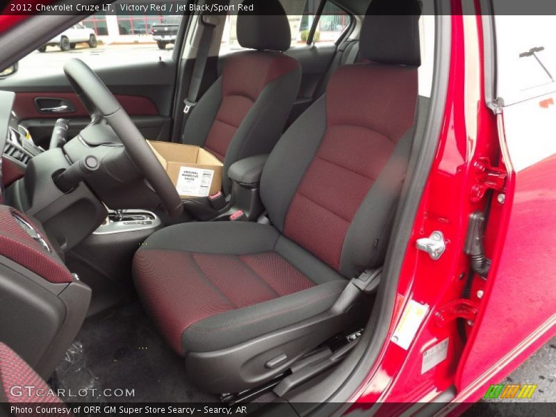 Victory Red / Jet Black/Sport Red 2012 Chevrolet Cruze LT