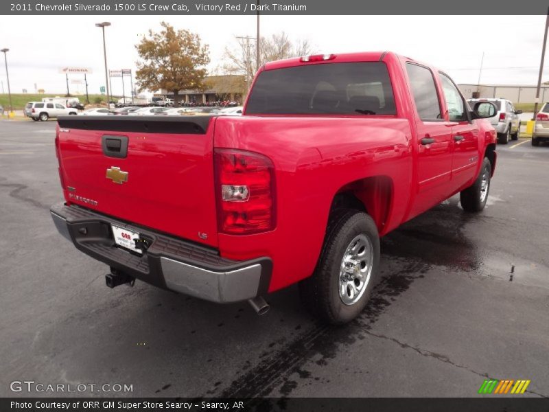 Victory Red / Dark Titanium 2011 Chevrolet Silverado 1500 LS Crew Cab