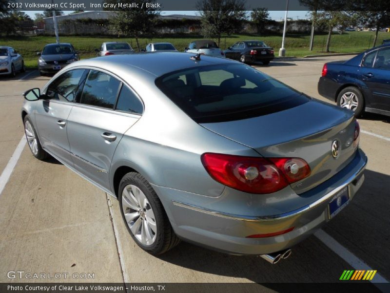 Iron Gray Metallic / Black 2012 Volkswagen CC Sport