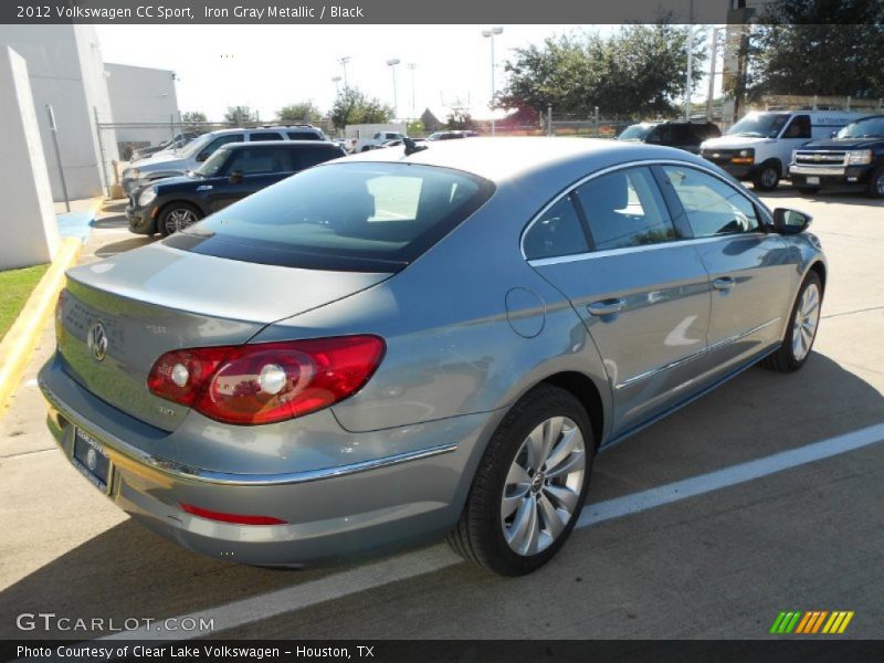Iron Gray Metallic / Black 2012 Volkswagen CC Sport
