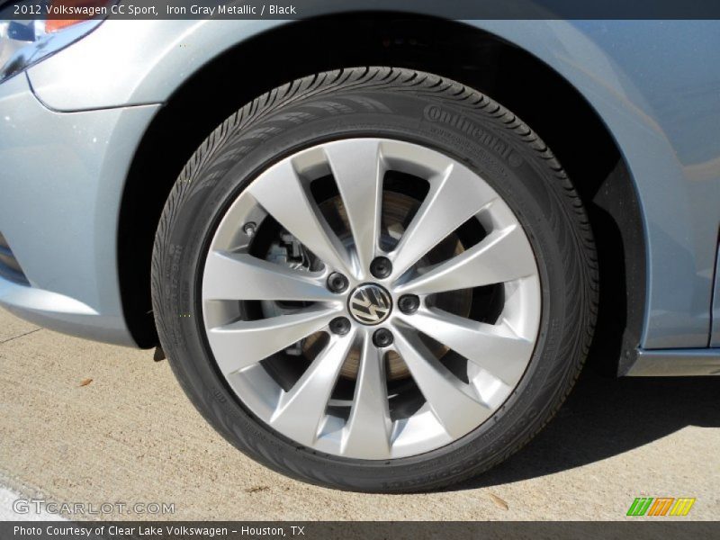 Iron Gray Metallic / Black 2012 Volkswagen CC Sport