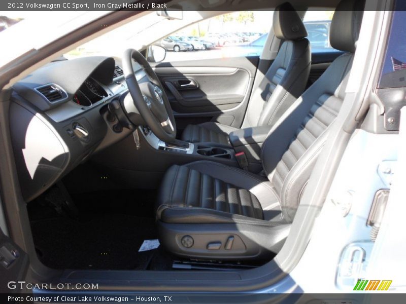 Iron Gray Metallic / Black 2012 Volkswagen CC Sport