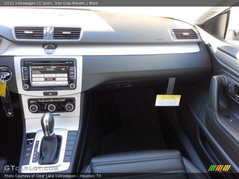 Iron Gray Metallic / Black 2012 Volkswagen CC Sport