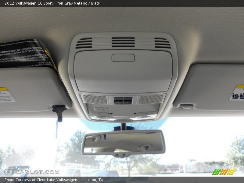 Iron Gray Metallic / Black 2012 Volkswagen CC Sport