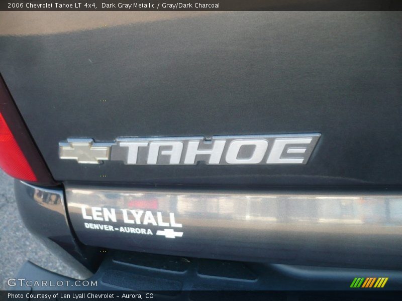 Dark Gray Metallic / Gray/Dark Charcoal 2006 Chevrolet Tahoe LT 4x4