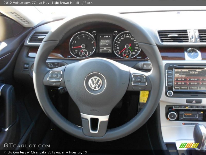 Light Brown Metallic / Black 2012 Volkswagen CC Lux Plus