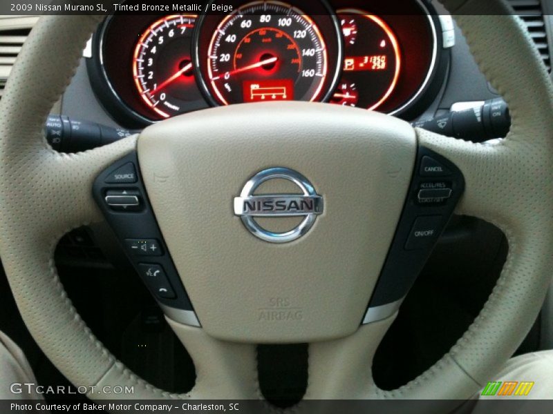 Tinted Bronze Metallic / Beige 2009 Nissan Murano SL