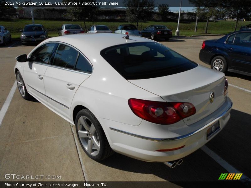 Candy White / Black/Cornsilk Beige 2012 Volkswagen CC Lux