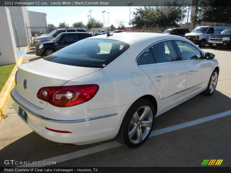 Candy White / Black/Cornsilk Beige 2012 Volkswagen CC Lux