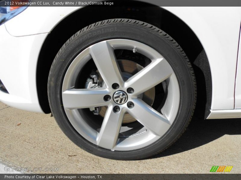 Candy White / Black/Cornsilk Beige 2012 Volkswagen CC Lux