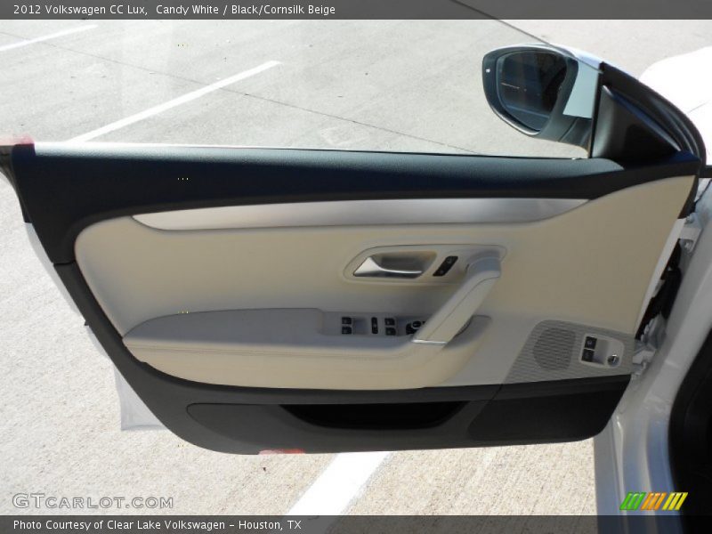 Candy White / Black/Cornsilk Beige 2012 Volkswagen CC Lux