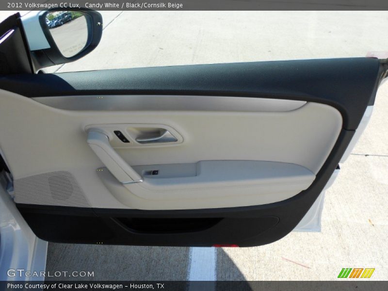 Candy White / Black/Cornsilk Beige 2012 Volkswagen CC Lux