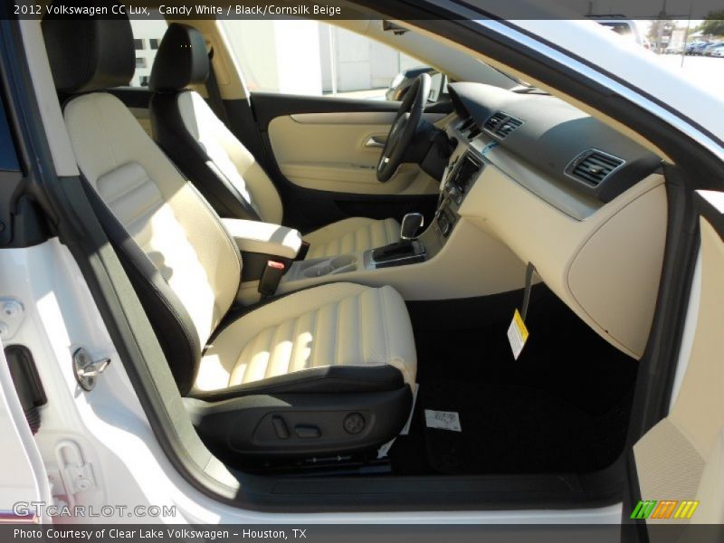 Candy White / Black/Cornsilk Beige 2012 Volkswagen CC Lux