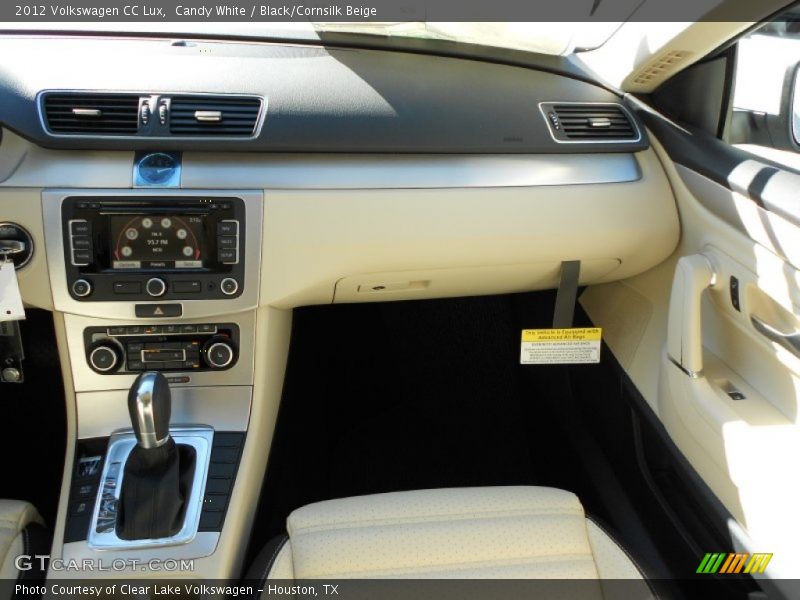 Candy White / Black/Cornsilk Beige 2012 Volkswagen CC Lux