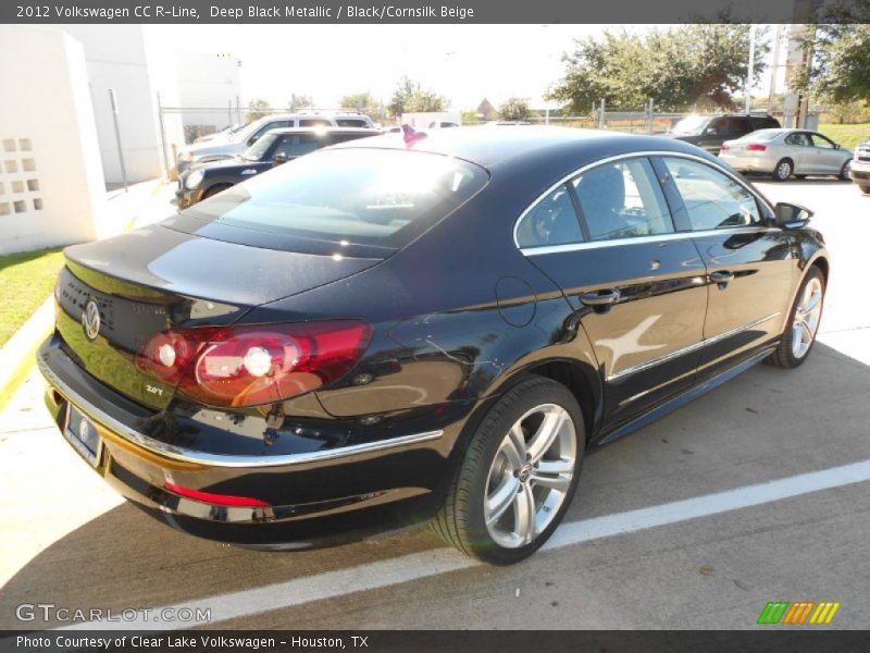 Deep Black Metallic / Black/Cornsilk Beige 2012 Volkswagen CC R-Line