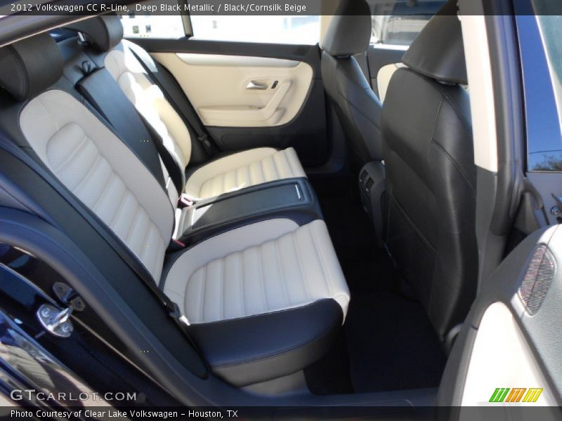 Deep Black Metallic / Black/Cornsilk Beige 2012 Volkswagen CC R-Line